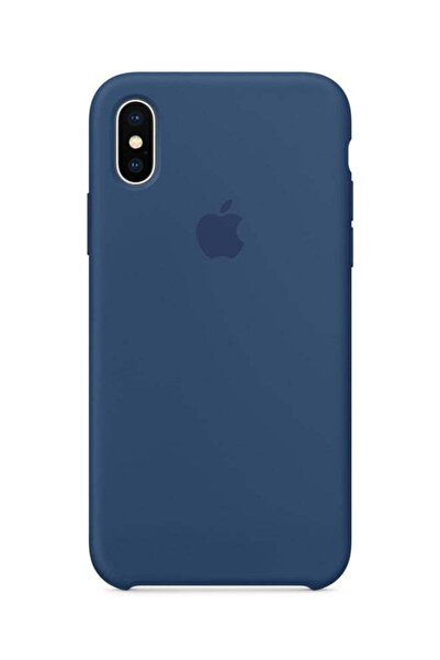 QLT غطاء شفاف رفيع للغاية لهاتف Apple iPhone X أزرق