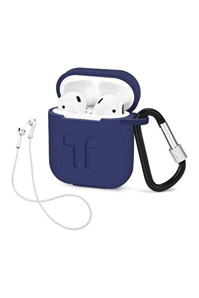 Generic Protective Case For Apple AirPods Navy Blue