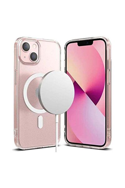 Margoun غطاء مغناطيسي لاسلكي ماج سيف للامتصاص لهاتف آيفون 13 شفاف