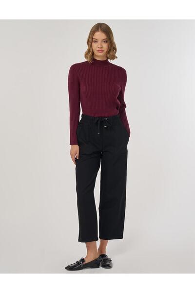 Kayra Παντελόνι με τσέπες Casual Cut Μαύρο