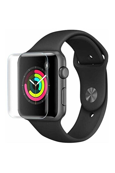 Generic واقي شاشة كامل منحني ثلاثي الأبعاد من ديفيا مصنوع من الزجاج المقوى لساعة أبل 4 مقاس 44 مم - شفاف