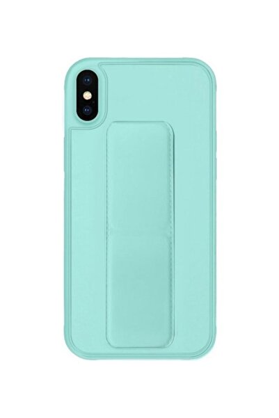 Margoun غطاء حماية مع حامل للإصبع لهاتف Apple iPhone XS/X، أخضر