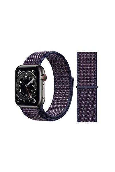 Perfii سوار بديل لساعة Apple Watch Series 6/SE/5/4/3/2/1 أزرق نيلي