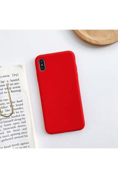 Generic غطاء حماية لهاتف Apple iPhone XS Max - أحمر كبير