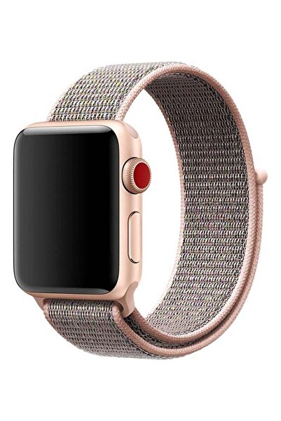 TraMx سوار بديل لساعة Apple Watch Series 1/2/3 مقاس 42 مم لون وردي رملي