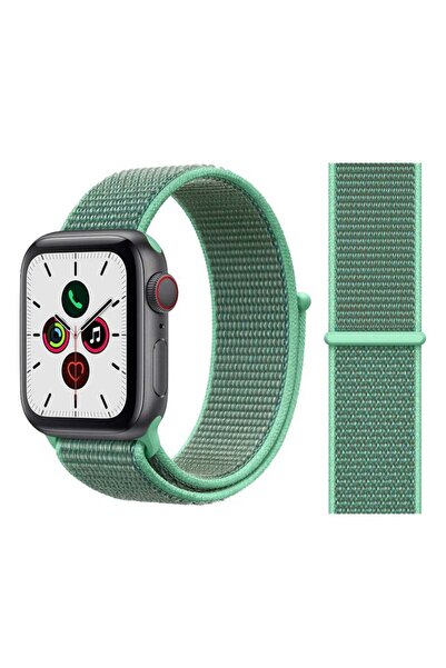 Perfii سوار بديل لساعة Apple iWatch Series 5/4/3/2/1 مقاس 42-44 مم لون أخضر فاتح