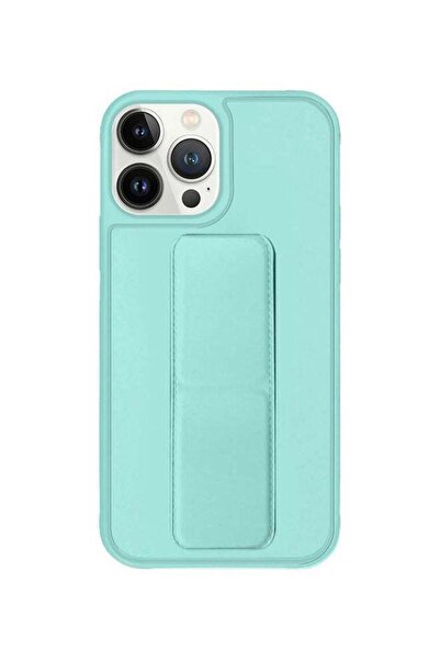 Margoun غطاء حماية مع حامل للإصبع لهاتف iPhone 13 Pro Max فيروزي