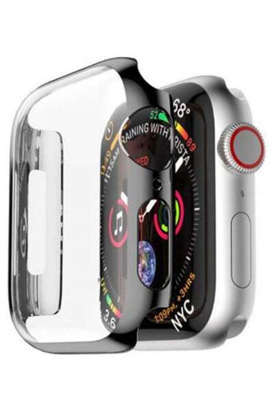 Generic Apple Iwatch Series 4 Protective Screen Protector Plating Shell PC Frame Case Cover - 44mm