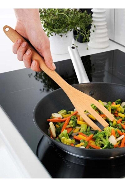 Generic ملعقة خشبية من خشب الزان بثلاثة أسنان من ايكيا