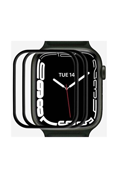 Margoun واقي شاشة شفاف من قطعتين لساعة Apple Watch Series 7 مقاس 45 مم