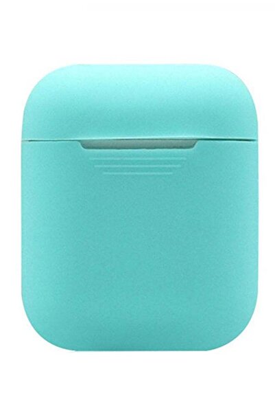 Generic جراب حماية من السيليكون لسماعات AirPods اللاسلكية باللون الأخضر النعناعي