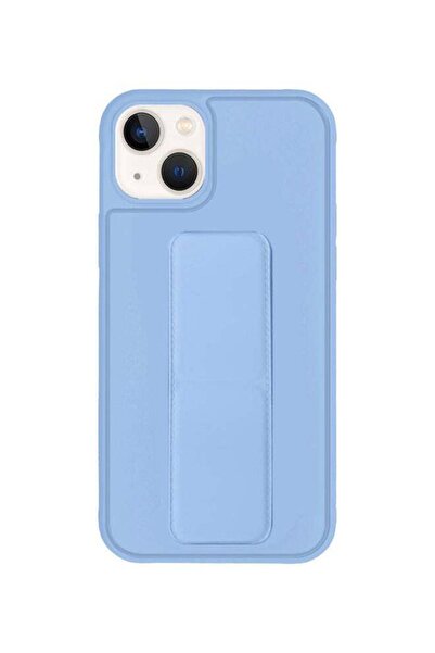 Margoun غطاء حماية مع حامل للإصبع لهاتف iPhone 13 أزرق فاتح