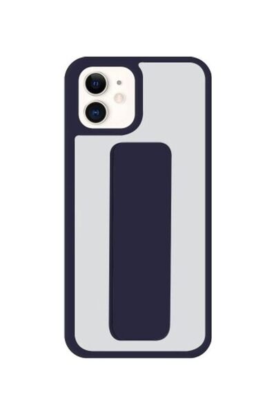 Generic Apple iPhone 12 Case Cover with Handgrip - Dark Blue