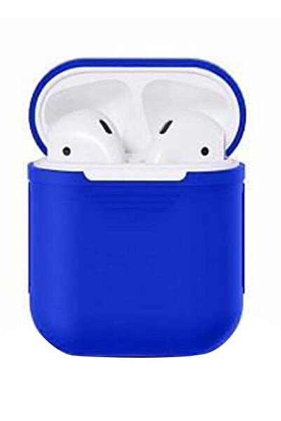 Generic حقيبة حمل واقية لسماعات Apple AirPods باللون الأزرق