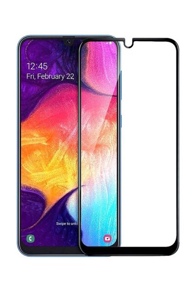 Generic واقي شاشة زجاجي مقوى ثلاثي الأبعاد من Muzz لهاتف Galaxy A10S شفاف/أسود