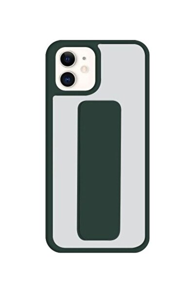 Generic Apple iPhone 12 Case Cover with Handgrip – Dark Green