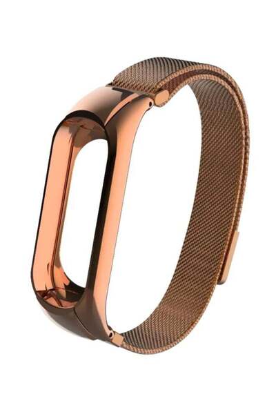 Generic سوار بديل لساعة شاومي مي باند 3 - ذهبي/برونزي