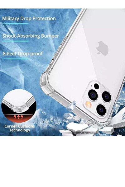 Generic كفر غوريلا شفاف مدعوم من الجوانب للايفون 14PRO MAX