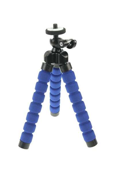 Generic Flexible Octopus Bubble Tripod For Mobile Phone/Digital Camera Blue/Black