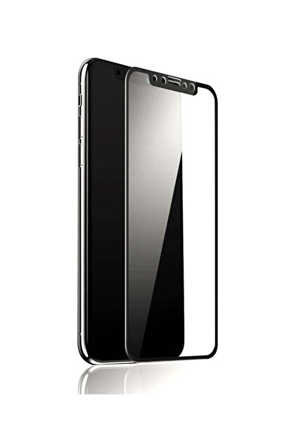 Generic واقي شاشة زجاجي مقوى 5D لهاتف Apple iPhone X / Xs أسود