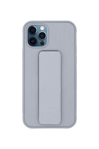 Margoun غطاء حماية مع حامل للإصبع لهاتف Apple iPhone 12 Pro Max رمادي