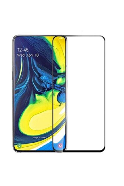 Generic 5D Curved Tempered Glass Protector For Samsung Galaxy A80 Black/Clear