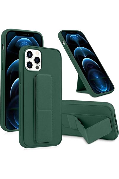 ICS جراب Apple iPhone 12 Pro Max مع حامل مغناطيسي أخضر