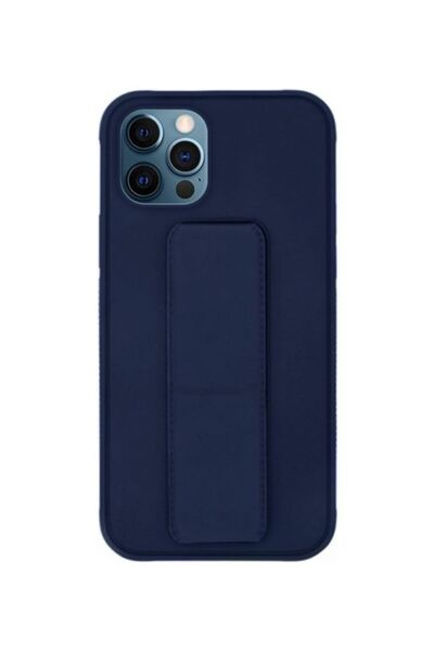 Margoun غطاء حماية مع حامل للإصبع لهاتف Apple iPhone 12 Pro Max أزرق