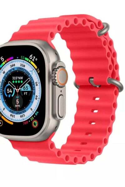 Generic The new rubber band for the Apple Watch red color 45mm