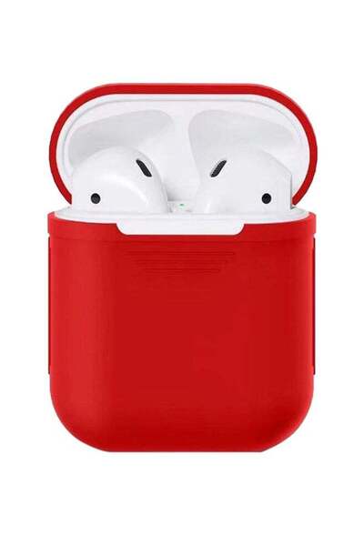 Generic غطاء حماية لسماعات ابل ايربودز - أحمر