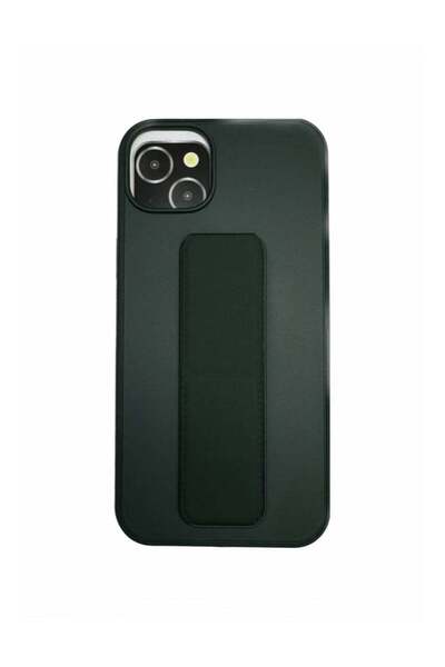 Generic Protective case cover with finger grip rest for iPhone 13 Dark Green ...