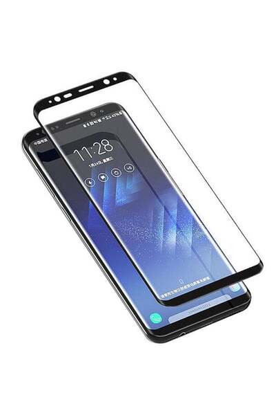 Generic واقي شاشة زجاجي مقوى ثلاثي الأبعاد لهاتف سامسونج جالاكسي نوت 9 أسود