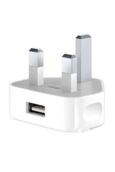 Generic UAE 3 Pins Wall Charger USB Adapter Plug White