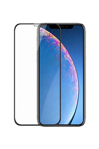 Generic 11D Tempered Glass For iPhone XR Clear/Black