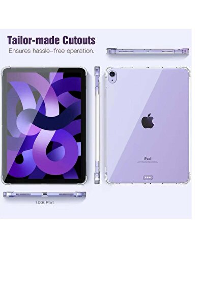 Generic Shock absorbing protective back cover for Apple iPad Air4 2020 clear