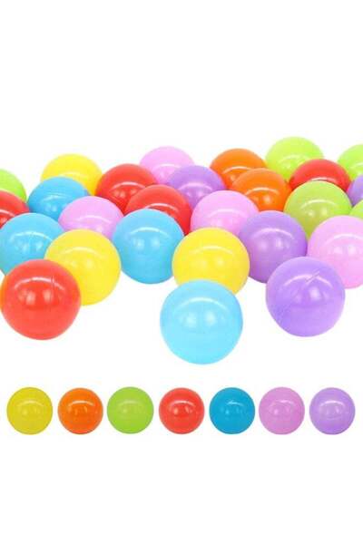 Generic مجموعة ألعاب خيمة سباحة من البلاستيك الناعم الملون مكونة من 100 قطعة