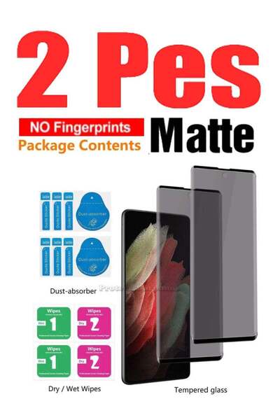 Generic قطعتين من ملصقات حماية الشاشة الهيدروجيل غير اللامعة التي تحمي من الغ...