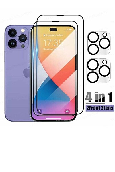 Generic 2pcs 5D screen protector and 2pcs camera protector for iPhone 12PRO MAX