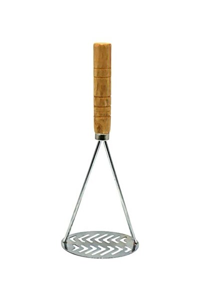 Generic هراسة بطاطس من الفولاذ المقاوم للصدأ، لون فضي/بيج، 25×8 سم