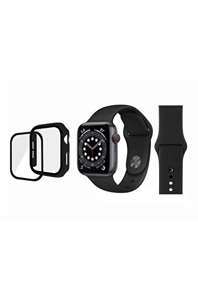 Perfii سوار بديل ممتص للصدمات لساعة Apple Watch Series 6/SE/5/4 باللون الأسود
