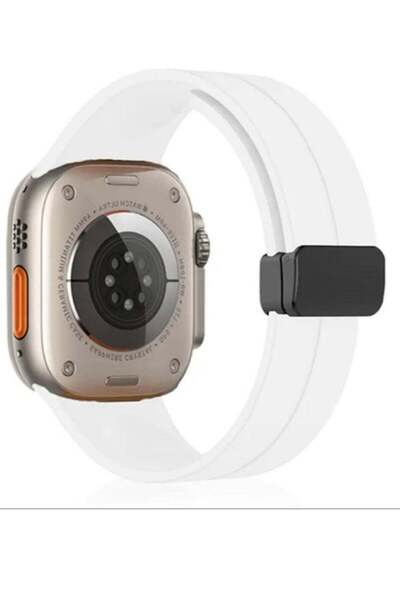Generic Apple Watch strap with magnetic closure size 42/44/45/49 white color