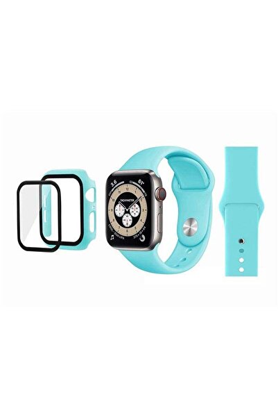 Perfii سوار بديل ممتص للصدمات لساعة Apple Watch Series 6/SE/5/4 أزرق فاتح