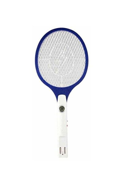 VANDER LIFE مضرب كهربائي LED لقتل الحشرات والذباب والبعوض - أبيض/أزرق