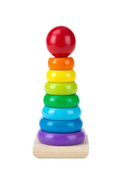 Melissa & Doug Rainbow Stacker Classic Toy 8.5 x 3.5 x 3.5 inch