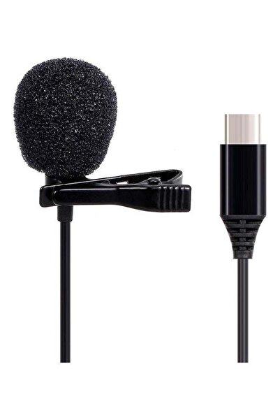 Generic ميكروفون لافاليير من النوع C باللون الأسود