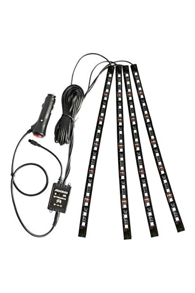 OUTAD 4-Piece Voice Control LED Interior Car Decorative Lights