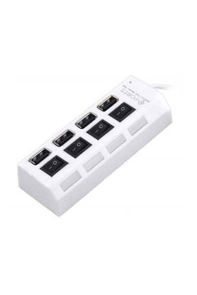 Generic 4-Port USB Hub White