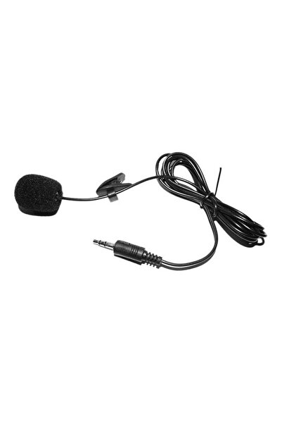 ANSELF ميكروفون خارجي بمشبك على الياقة iu99 أسود