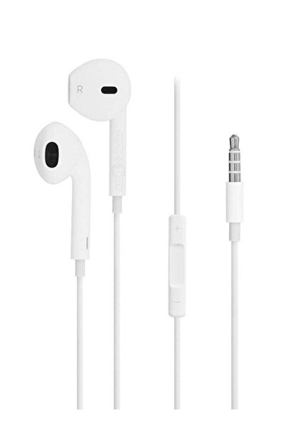 Generic In-Ear Earphones With Remote Mic White