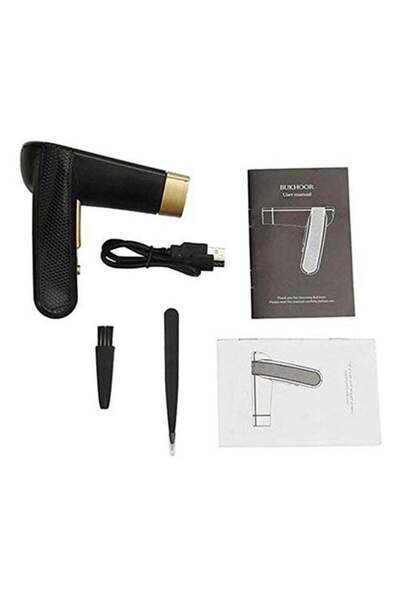 CRONY Portable USB Rechargeable Electric Incense Burner Black 320cm
